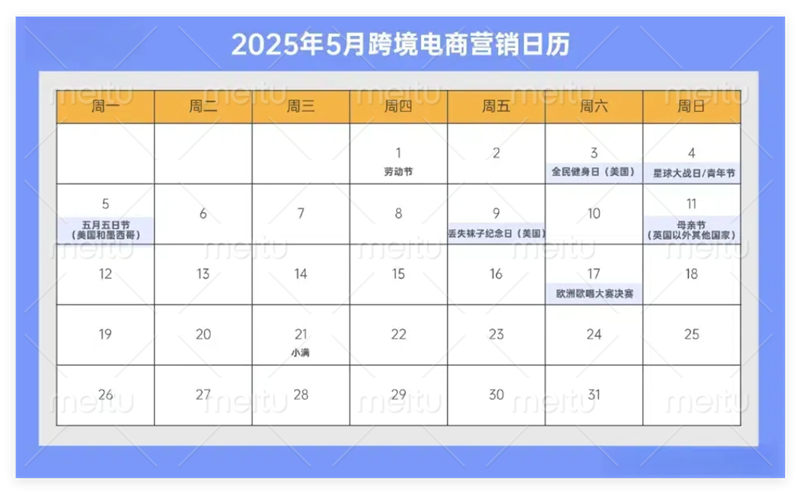 2025年海外營銷節(jié)點速記！助力品牌提前布局出海營銷戰(zhàn)略