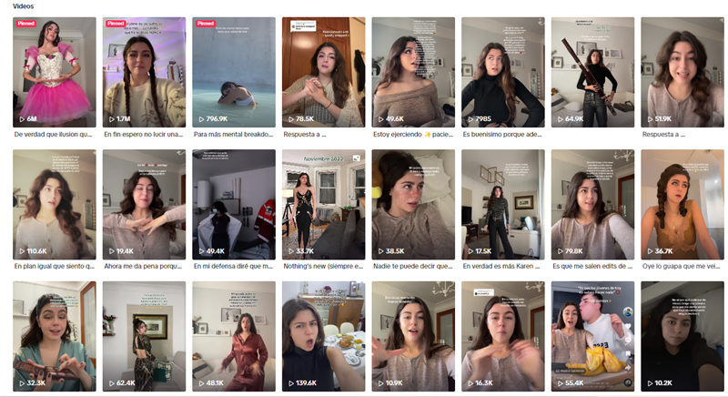 Tiktok西班牙時尚顏值美女網紅