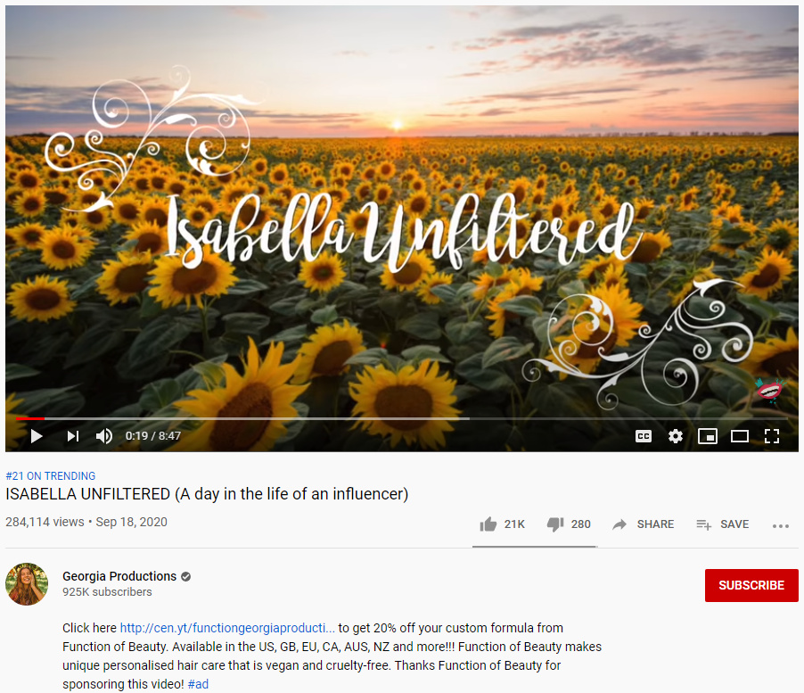 YouTube紅人推廣