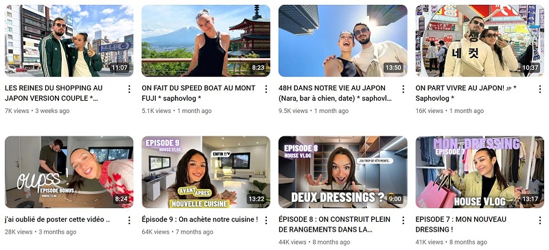 法國YouTube網(wǎng)紅:時尚美妝Vlog達人頻道內(nèi)容